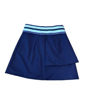 Kenzo EUC Asymmetrical Striped Waist Mini Skirt